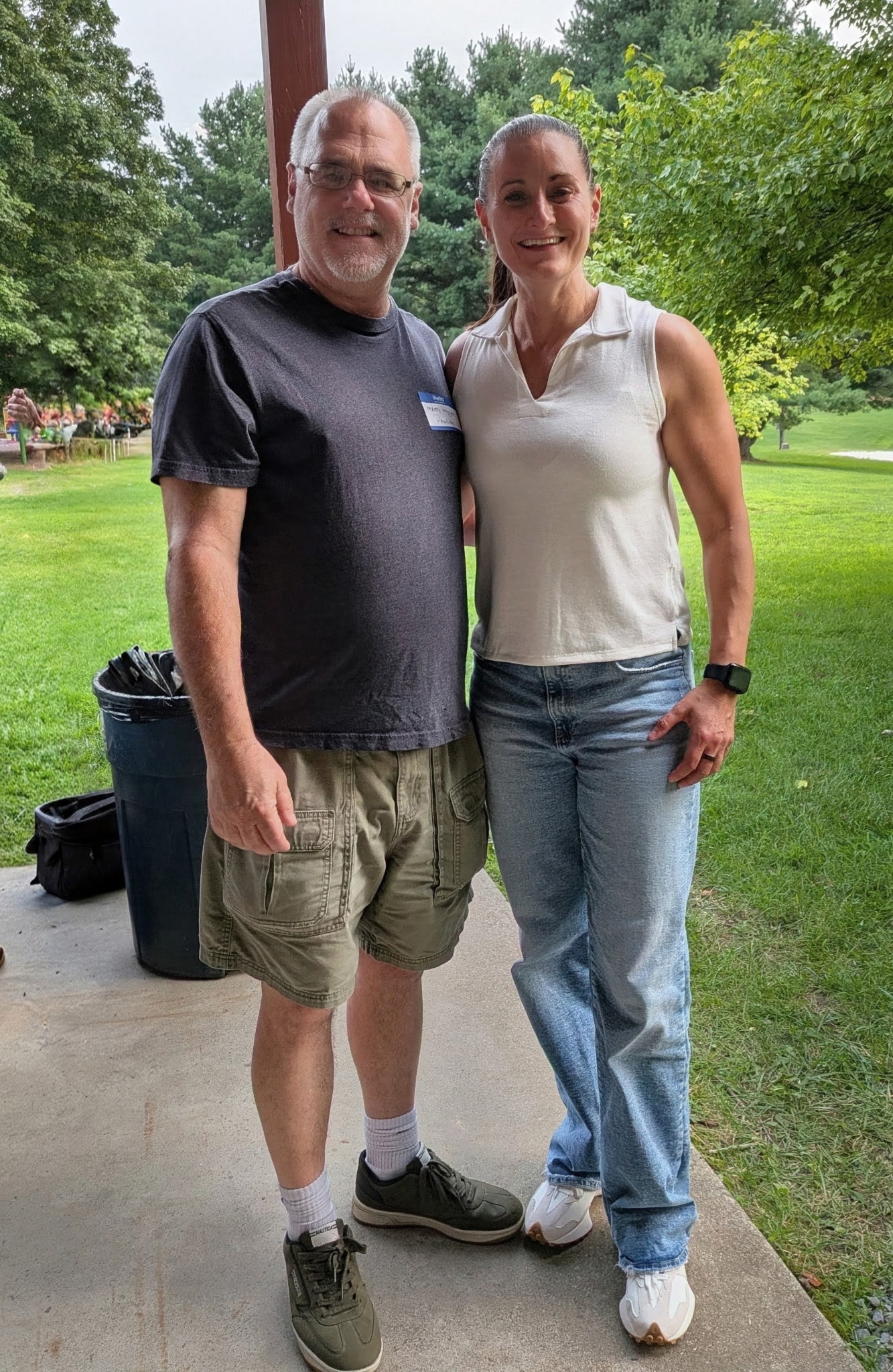 Marty Mygan with candidate for Congress Cait Conley